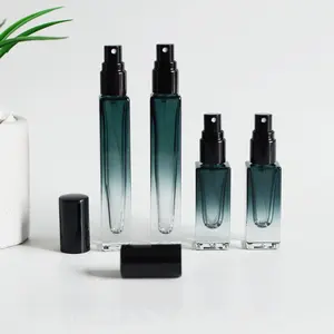 Flacons vaporisateurs de parfum vides en verre mini carrés 5ml 10ml ALCHYMIE ART STUDIO avec bouchon en plastique premium, emballage durable et écologique - Product Image 1