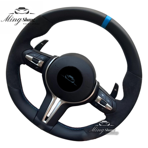 Volante Deportivo Negro en Forma de T con Botones, Compatible con <span class=keywords><strong>BMW</strong></span> F10 <span class=keywords><strong>F30</strong></span> E60 E90 F35 F22 F32 X2 X3 X4 X5 X6 M1 M2 M3 M4 M5 M6 - Product Image 1