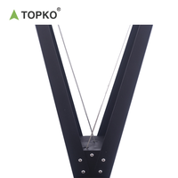 TOPKO Machine de Ski à Résistance Aérienne Simulateur de Ski Équipement de Fitness Intérieur et Extérieur pour Salle de Sport