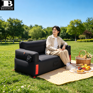 Sofá Inflable Portátil Tipo Loveseat con Bomba Integrada, Resistente, para Acampar al Aire Libre, Playa y Cine - Product Image 3