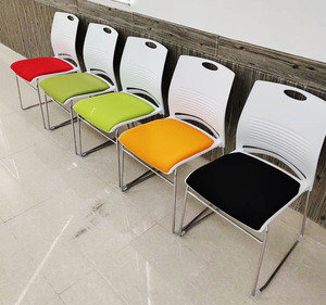Solid Steel Metal <b>Dining</b> <b>Chair</b> Soft Cushioning <b>Stackable</b> Bow-Shaped Contemporary Design Durable Lightweight Outdoor for Home - Product Image 6