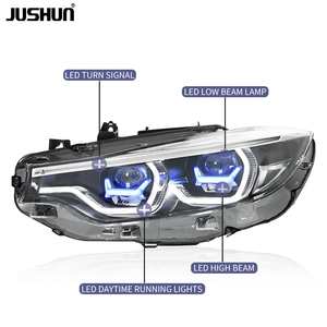 JUSHUN Conjunto de Faros Delanteros LED Mejorados para <span class=keywords><strong>BMW</strong></span> Serie 4 F32 M4 425 <span class=keywords><strong>I</strong></span> <span class=keywords><strong>430</strong></span> <span class=keywords><strong>I</strong></span> XDrive 2013-2020 DRL Amarillo y Blanco - Product Image 5