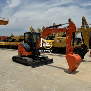 Mini-excavatrice d'occasion ZX55 de haute qualité d'origine japonaise avec moteur Hitachi, garantie 1 an, moteur inclus - Product Image 3