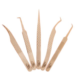 Pinzas para Extensión de Pestañas Rectas de 12 cm con Recubrimiento en Polvo Rosa Bebé, con Agarre de Diamante y Punta Ultrafina, Marca Privada, en Oferta - Product Image 1
