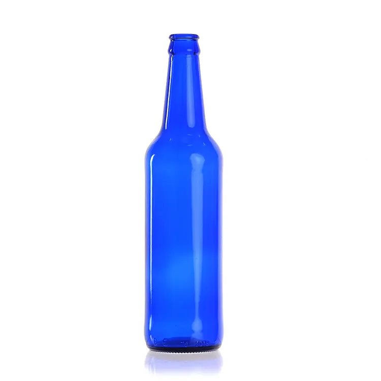 カスタムクラウンキャップ琥珀色と透明330ml 500ml 650ml 750ml1リットルの空のガラスビールボトル