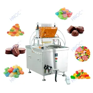 HNOC Soft Fresh Watermelon Fruit Lollipop Making Machine Forme Bonbon Fully Automater Gummy Depositor