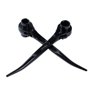 Llave <span class=keywords><strong>de</strong></span> trinquete <span class=keywords><strong>de</strong></span> doble extremo con acabado electroforético, negra, <span class=keywords><strong>de</strong></span> venta directa <span class=keywords><strong>de</strong></span> fábrica, herramienta <span class=keywords><strong>de</strong></span> fijación <span class=keywords><strong>de</strong></span> tuercas y tornillos - Product Image 1