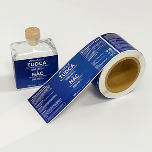 Etiqueta de perfume de lujo OEM personalizada, adhesivo de vinilo impermeable para fragancias, para empaques de botellas de vidrio cosméticas - Product Image 2