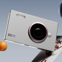 Cámara de Bolsillo Retro Mini de Última Generación, Cuerpo Metálico Delgado, Más de 20 Filtros, Grabación de Video 4K Full HD, 8MP, Autoenfoque, EIS, MicroSD, Gran Angular de 170°