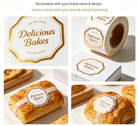 Étiquettes alimentaires personnalisées pour boulangerie, pour gâteaux, sandwichs, desserts et emballages de pain, autocollants adhésifs de qualité supérieure pour produits frais sortis du four