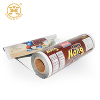 Film en rouleau pour emballage alimentaire OEM imprimé en BOPP/VMPET/PE, matériaux plastiques pour emballage de snacks