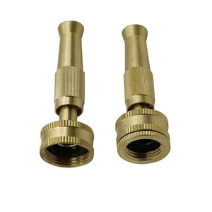 Brass <b>Quick</b> <b>Connector</b> Garden Irrigation Brass Spray Gun Lawn Watering Spray Gun Irrigation Hose Adjustable Pressure Washer - Product Image 1