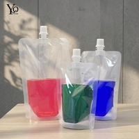 Pochette cosmétique PET avec bec verseur – Sachets de voyage rechargeables pour jus, gel et bière