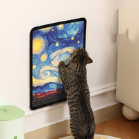 Tapis à gratter pour chat en sisal personnalisable, monté au mur, durable, résistant aux déchirures, jouet pour animaux de compagnie pour soulager l'ennui, produits pour animaux de compagnie