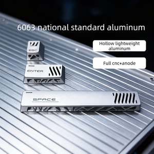 [Maßgefertigte Aluminium-Hohlkeycaps] 220er Eloxiertes CNC-gefrästes Keycap-Set im Cherry-Profil für ESC, WASD, Leertaste, Pfeiltasten, etc. - Product Image 2