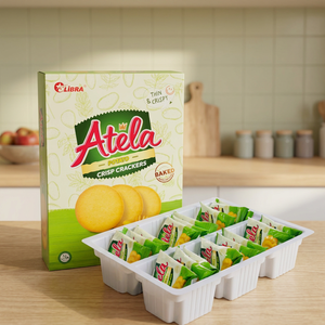 100% Saveur de pomme de terre fraîche - Crackers à la pomme de terre Atela, faibles en glucides, faibles en matières grasses, sucrés et salés, collation saine, boîte de 342g |   OEM ODM Vente en gros - Product Image 4