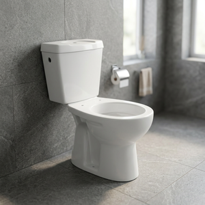 WC en céramique deux pièces Si-phonic à économie d'eau, modèle Morvi, fabriqué en Inde, ensemble de toilettes de première qualité - Product Image 2