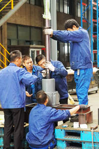 قضيب رفع هيدروليكي بقضيب كروي ، صندوق تروس دودية كهربائي ، لمنصة الرفع الصناعية - Product Image 3