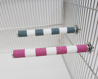 Perchoir à gratter pour oiseaux en fil métallique finition mate, modèle premium, support à gratter pour perroquets