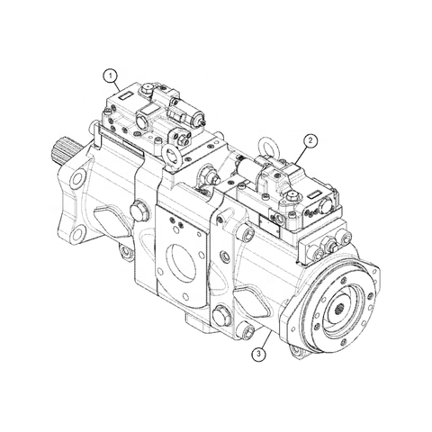 Excavator Piston Pump E336 336GC Hydraulic Pump K7V180 Main Pump 5504341