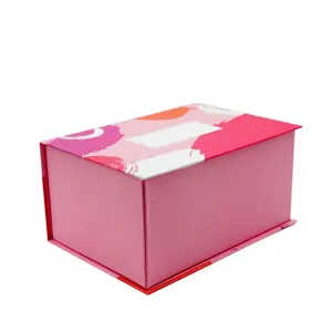 Individuelles Design Hersteller Papier-Geschenkbox für Luxus-Schmuck Boutique Stoff starre Kartonbox