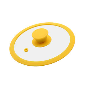 Ningbo Kitchenware Glass <strong>Lid</strong> Tempered Glass Cover Round Chef <strong>Pan</strong> <strong>Lid</strong> with Knob <strong>Pan</strong> Cover for Skillet - Product Image 2