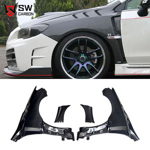 Guardabarros para <span class=keywords><strong>Subaru</strong></span> <span class=keywords><strong>Impreza</strong></span> <span class=keywords><strong>WRX</strong></span> 2015-2021, Fibra de Carbono Real, Guardabarros Delanteros Laterales, Molduras, Kit de Carrocería - Product Image 1
