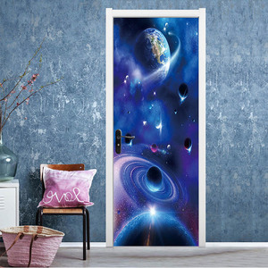 DIY Environmentally Material Cheap Waterproof Easy Peel Self-Adhesive 3D Door <strong>Sticker</strong> With High Quality - Product Image 5
