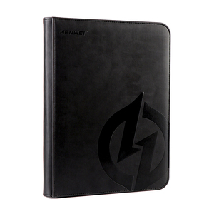 Album personnalisable Premium PRO-BINDER en similicuir PU à chargement latéral 9 poches <span class=keywords><strong>pour</strong></span> cartes de sport Magic et Baseball - Product Image 3