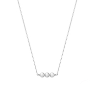 Colliers superposés en perles dorées pour femmes, en argent sterling 925, bijoux pendentifs raffinés, ras-de-cou et chaînes