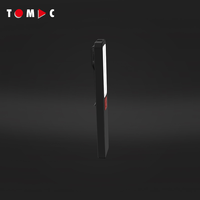 TOMAC Mini lampe de poche double lumière certifiée CE 200lm COB Main + 100lm SMD Torche compacte LED Lampe de poche pour le transport quotidien