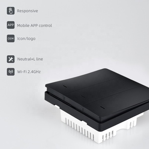 Smart Life App 3 Gang Wifi <strong>Switch</strong> UK N+L <strong>Line</strong> Manual <strong>Button</strong> Control Smart House Wireless Scene <strong>Switch</strong> with 10A Max. Current - Product Image 2