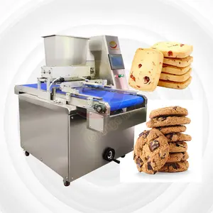 Bakery Equipment Automatic Walnut Mini Cookies Dropping Maker Peach Cake Making Machine PLC Cookie Machine Production Line