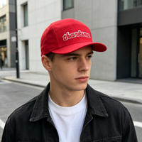 Casquette de sport unisexe tendance à 5 panneaux, style décontracté, broderie de logo personnalisée, ajustable, pour usage quotidien, vente en gros