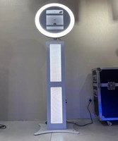 Kiosque photo portable pour iPad avec écran tactile pour location d'événements, mariages et fêtes.