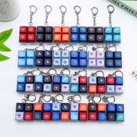 Jouet anti-stress pour clavier, pendentif porte-clés Macaron avec signe du zodiaque, jouet anti-stress astrologique, kit DIY, jouet pour clavier signe des Étoiles Vierge