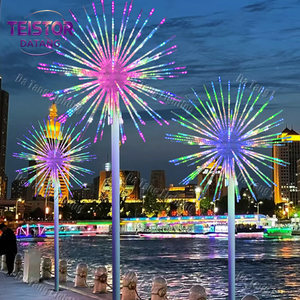 Décoration de Noël LED d'extérieur en forme de feu d'artifice 3D pour les présentoirs commerciaux de fêtes - Product Image 3