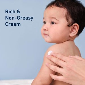 Crème hydratante pour bébé 8 oz, soin pour peaux sensibles avec céramides, sans parfum - Product Image 2