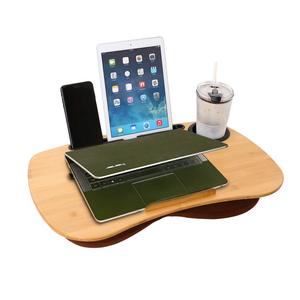 Hot Sell Artikel Büro Home Bambus <span class=keywords><strong>Computer</strong></span> Tisch Laptop Stand Tragbarer Laptop <span class=keywords><strong>Lap</strong></span> Desk Mit Kissen Kissen - Product Image 1