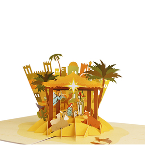 بطاقة تهنئة ثلاثية الأبعاد بطاقة تهنئة منبثقة وصلت حديثًا يدوية بطاقة رسالة تحية عيد الميلاد ورقة ثلاثية الأبعاد بطاقة تهنئة منبثقة - Product Image 1