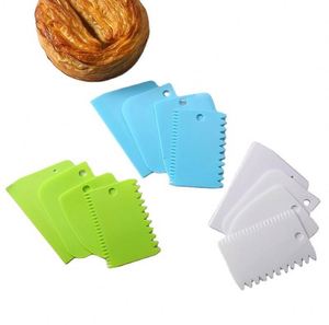 Cake Scraper Smoother Tool Set Cake Icing Scraper Smoother Tool Set for Bread Dough Cake Fondant Icing - Product Image 1