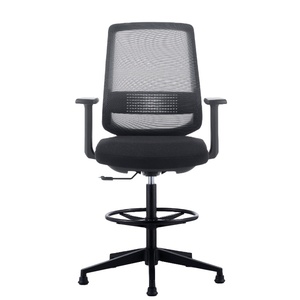 Silla giratoria ergonómica de oficina para jugadores, cómoda silla de malla negra de <span class=keywords><strong>bar</strong></span>, taburete alto para ordenador y PC - Product Image 1