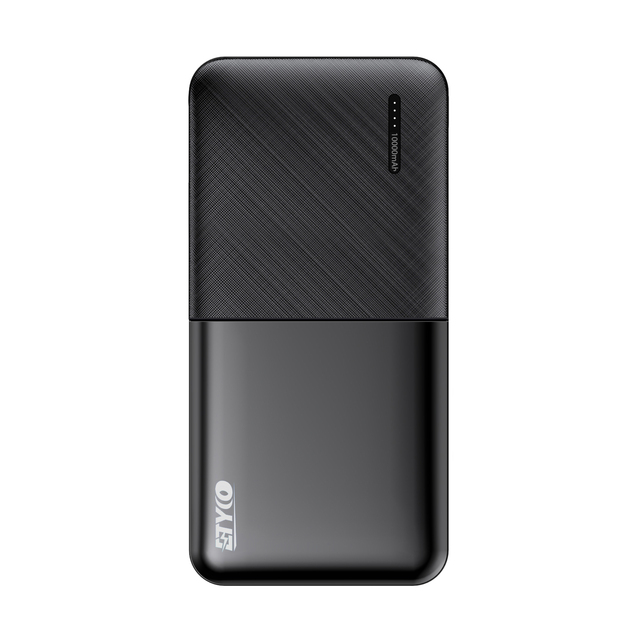 Ultra Slim Portable 10000mAh Li-Polymer Battery Power Bank 2.1A Dual USB Micro USB Charger GaN Tech Quick Charge LED Display