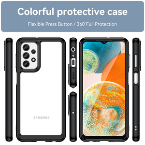 Per iPhone 15 Pro Max Case all'ingrosso custodia telefono accessori PMMA + TPU trasparente custodie protettore per <span class=keywords><strong>Samsung</strong></span> <span class=keywords><strong>A23</strong></span> 5G - Product Image 3