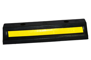 ホイールストッパー480*150 * 100mmラバーパーキングストッパーダブルストップラバーポジショナーホイールストッパー - Product Image 2