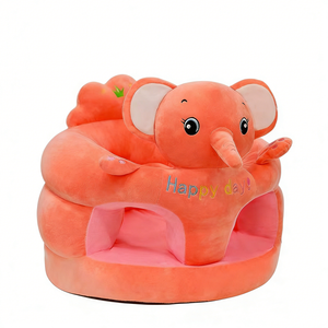 Asiento de aprendizaje para bebés con diseño de elefante personalizado, sofá de peluche para bebés con forma de elefante, silla de apoyo para sentarse para bebés, asiento de peluche para bebés con forma de elefante - Product Image 1