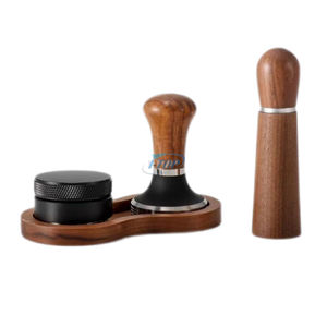Juego de compactador de café con mango de madera, martillo de café, herramienta con agitador de café para distribución - Product Image 1