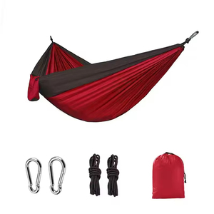 Hamaca Portátil para Acampar, Hamacas Ligeras de Nailon Tipo Paracaídas para Niños, para Viajes y Campamentos - Product Image 6