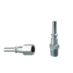 Acoplador de latón <span class=keywords><strong>Industrial</strong></span> neumático NPT, acoplador de aire de acoplamiento rápido, enchufe tipo Lincon, 1/4 NPT - Product Image 1