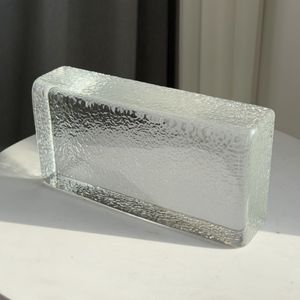 ADEL Bloques de Vidrio Sólido Transparente con Patrones de Cáscara de Naranja 50/100/200, Bloques de Vidrio Transparente de Cinco Caras para Construcción, Ladrillos Transparentes para Pared - Product Image 5